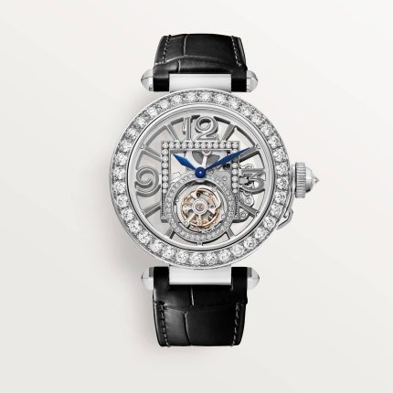 Pasha de fake cartier watch 41 mm tourbillon skeleton mechanical movement with manual winding(1:1 replica)