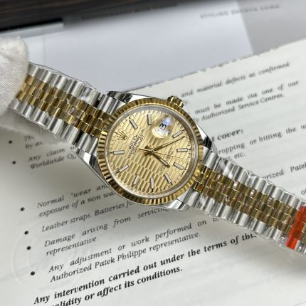 Rolex Datejust Yellow Dial High Quality Replica EW Factory 41mm