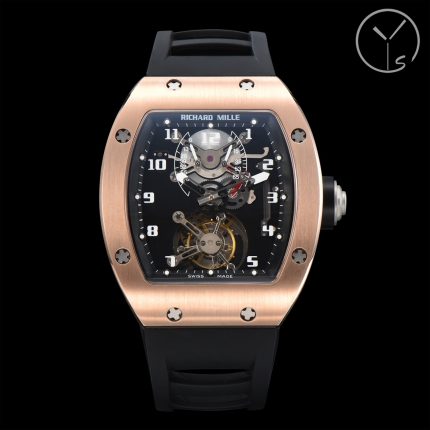 Swiss Richard Mille RM 002-V2 Replica Watch ?C Skeleton Dial, Black Rubber Strap, 45mm Men's Luxury Timepiece