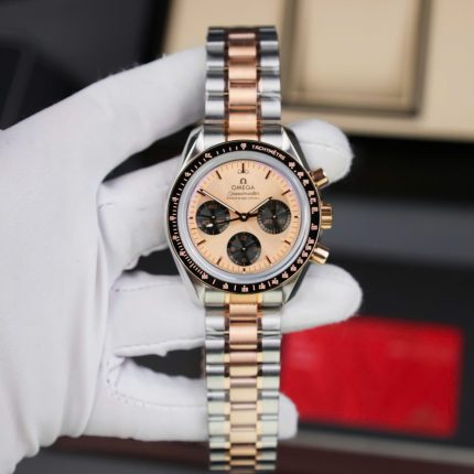 Omega SpeedMaster Fake Watch MoonWatch Demi Rose Gold 42mm