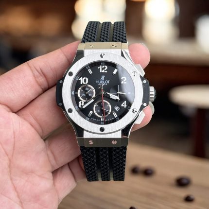 Hublot Replica 11 Watch Big Bang Chronograph Face Black Titanium Automatic 44mm