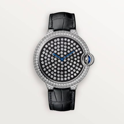fake cartier watch Ballon Bleu de Serti Vibrant watch 42 mm Manufacture manual winding mechanical movement(1:1 replica)