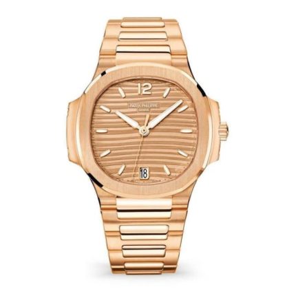Patek Philippe Nautilus Rose Gold 7118-1R-010 with Golden Brown Opaline dial(1:1 replica)