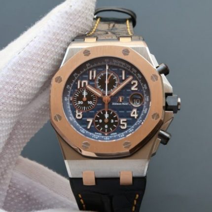 Replica Audemars Piguet JF Royal Oak Offshore RG Bezel Blue Dial A3126