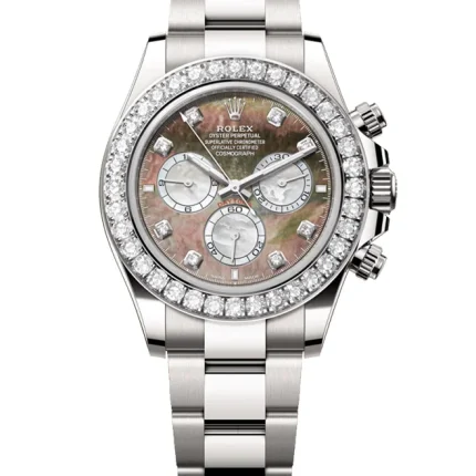Rolex Cosmograph Daytona Oyster, 40 mm, white gold and diamondsReference 126579RBR(1:1 replica)