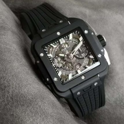 Hublot Replica 1:1 Watch Black Ceramic Square Bang Unico Chronograph 42mm