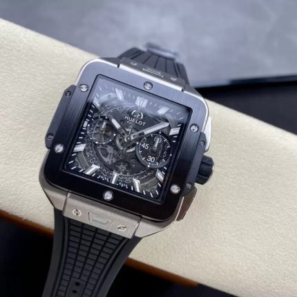 Hublot Replica 1:1 Watch Big Bang Square Titanium Black Ceramic Bezel 42mm