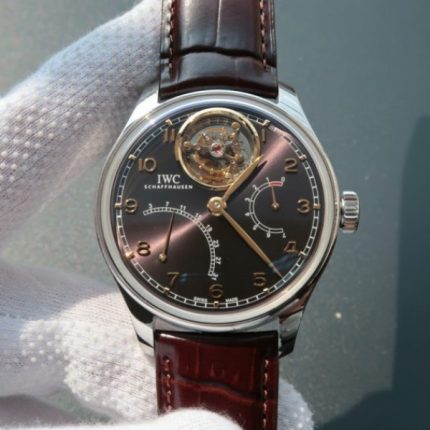 Replica IWC TF Portuguese Tourbillon IW5046 Black Dial