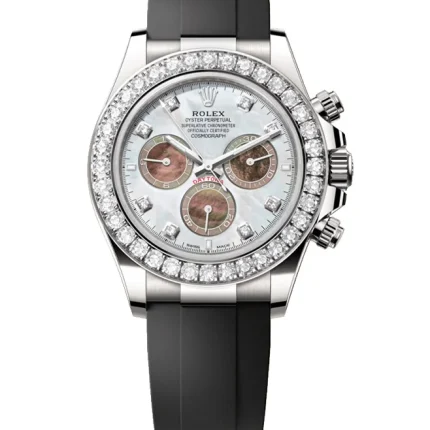 Rolex Cosmograph Daytona Oyster, 40 mm, white gold and diamondsReference 126589RBR(1:1 replica)