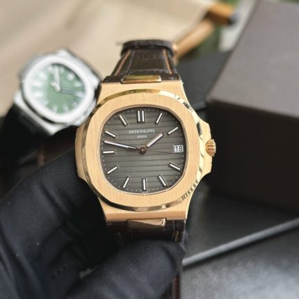 Patek Philippe Nautilus 5711 Rose Gold Grey Dial Replica 1:1 Watch Factory 3K 40mm