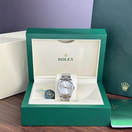Rolex Fake Watch Oyster Perpetual 126000 Silver Dial Clean Factory 36mm
