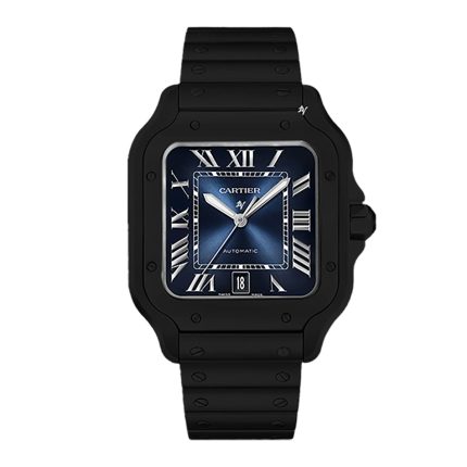 Fake Cartier Replica Watch Santos Limited Edition Black DLC-PVD(1:1 replica)