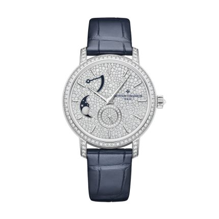 Replica Watches Fake Vacheron Constantin Traditionnelle moon phase 37.5 MM WHITE GOLD(1:1 replica)