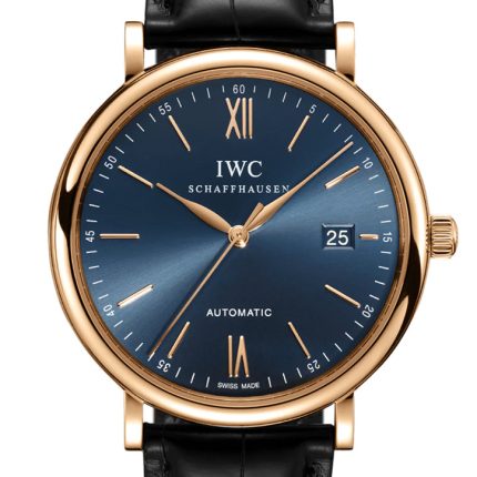 IWC Portofino Rose Gold on Strap Watch IW356522(1:1 replica)