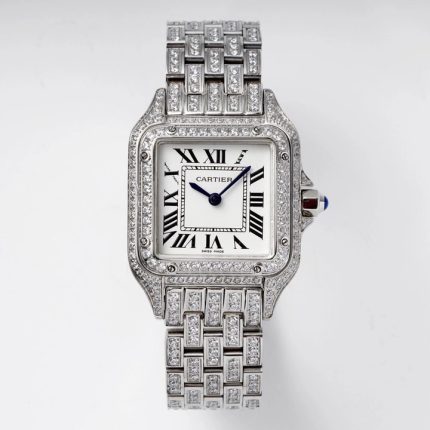Cartier Cheetah Full of Diamonds Ladies 37MM-White Gold(1:1 replica)