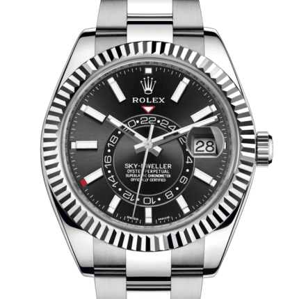 Rolex Sky-Dweller, 42mm, Oystersteel and 18k White Gold, Black, Oyster, Ref# 336934-0007(1:1 replica)