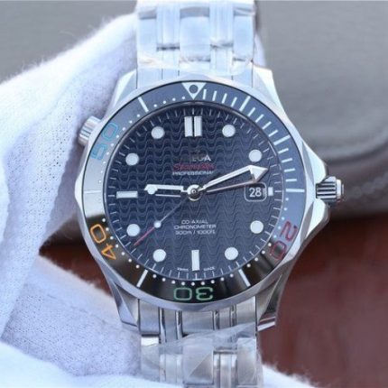 Replica Omega OMF Seamaster 300M Chronometer SS Rio 2016 SS Bracelet A2824