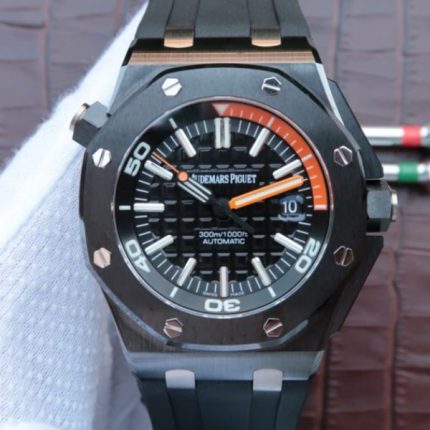 Replica Audemars Piguet JF Royal Oak Offshore Diver Real Ceramic Rubber Strap A3120