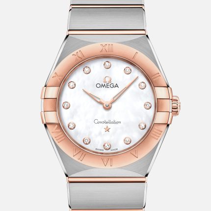 Constellation Quartz 28mm Sedna Gold Two-Tone With Mother-Of-Pearl Dial And Diamonds(1:1 replica)