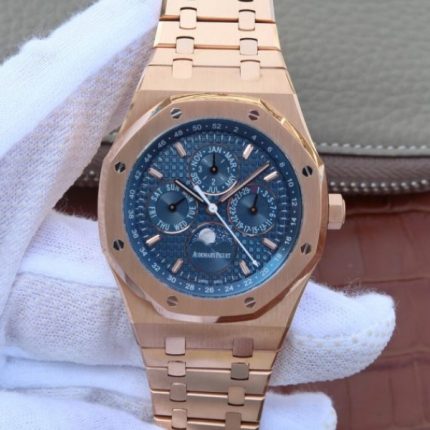 Replica Audemars Piguet JF Royal Oak 41mm 26574 RG Blue Dial White Hand A5134