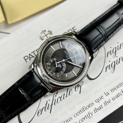 Patek Philippe Complications 5205G Replica Watches Best Quality Leather Strap 40mm
