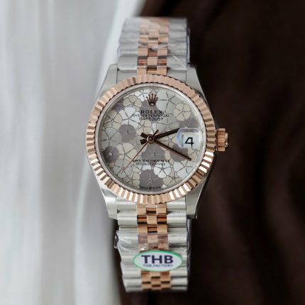 Rolex DateJust Best Replica Watch Women Flower Dial Jubilee Strap THB Factory 31mm