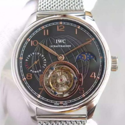 Replica IWC TF Portuguese Tourbillon Moonphase SS Bracelet