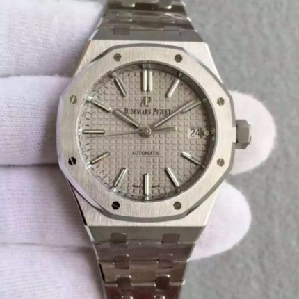 Replica Audemars Piguet JF Royal Oak 37mm 15450 Gray Dial SS Bracelet A3120