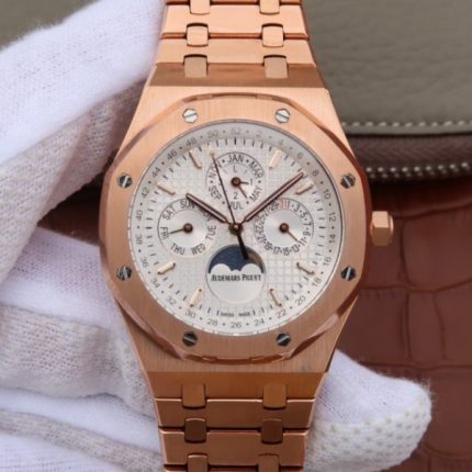 Replica Audemars Piguet JF Royal Oak 41mm 26574 RG White Dial A5134