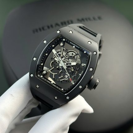 Richard Mille Replica Watch RM055 Black Ceramic Rubber Strap BBR Factory 42,7 49,9mm
