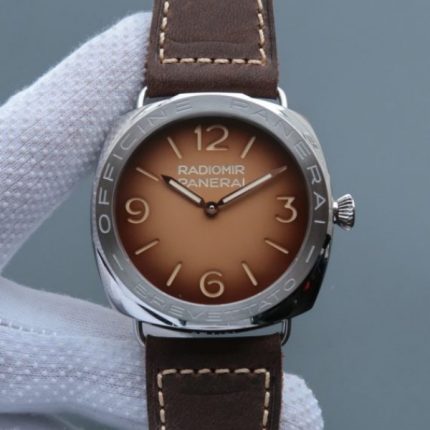 Replica Panerai SF Radiomir PAM687 Brown Dial Leather Strap P.3000
