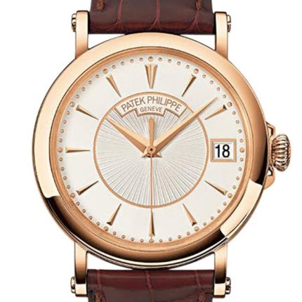 PATEK PHILIPPE Calatrava Silvery Opaline Dial 18K Rose Gold Men's Watch 5153R-001(1:1 replica)