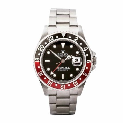 Rolex GMT-Master II Red   Black Bezel Black Dial Coke 16710 Oyster Replica
