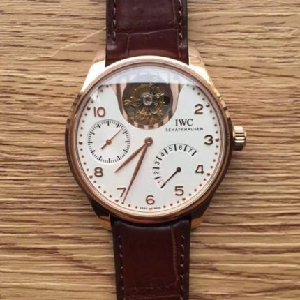 Replica IWC TF Portuguese Tourbillon IW5042 RG White Dial