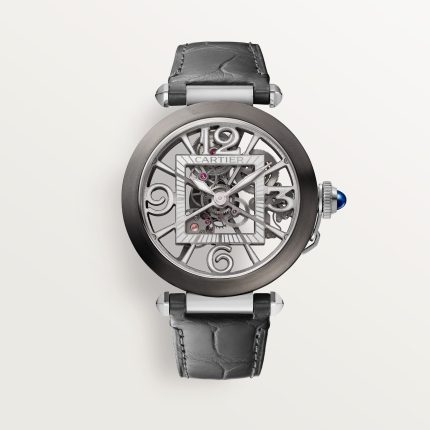 Pasha de fake cartier watch skeleton mechanical movement with automatic winding caliber 9624 MC(1:1 replica)