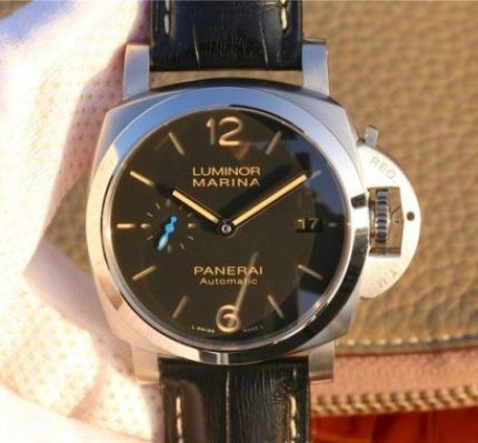 Replica Panerai PAM1392 XF Black Dial Black Leather Strap P9010