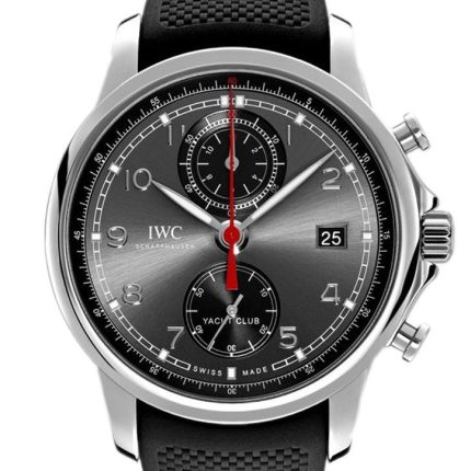 IWC Portugieser Yacht Club Automatic Anthracite Dial Black Rubber 43.5mm Men's Watch IW390503(1:1 replica)