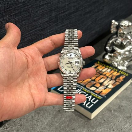 Rolex DateJust 126234 Luxury Replica Watches Mother Of Pearl   Moissanite Dial VS Factory 36mm
