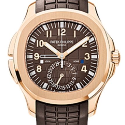Patek Philippe Aquanaut Brown Embossed Arabic Dial Rose Gold Composite Men's Watch 5164R-001(1:1 replica)
