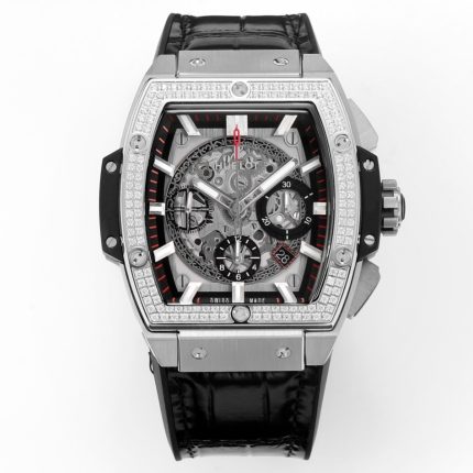 Hublot SPIRIT OF BIG BANG Chronograph, 45 mm Textured rubber strap(1:1 replica)