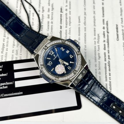 Hublot Replica 1:1 Watch Big Bang One Click Blue Dial With Diamond benzene 38mm