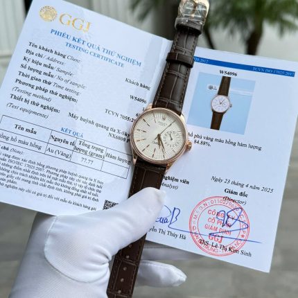 Rolex Cellini 50515 White Dial Replica Watches 18K Gold Wapped Custom 39mm