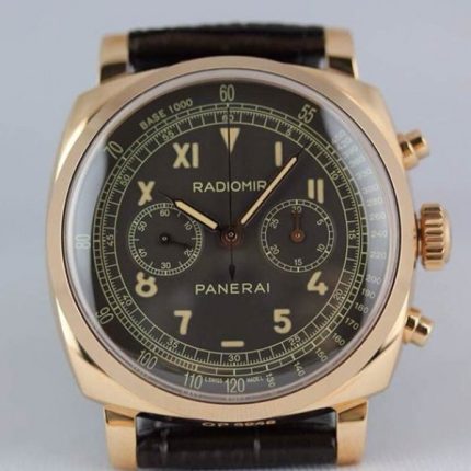 Replica Panerai XF PAM519 Leather Strap Manual Winding Chrono