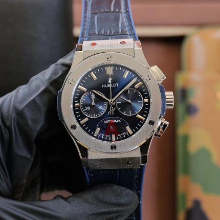 Hublot Classic Fusion Chronograph Titanium Blue Dial 45mm(1:1 replica)