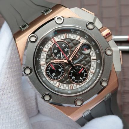 Replica Audemars Piguet JF Royal Oak Offshore 26568OM RG Cermet Bezel Michael Schumacher