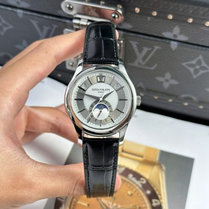 Patek Philippe Complications 5205G Replica Watch Leather Strap 40mm