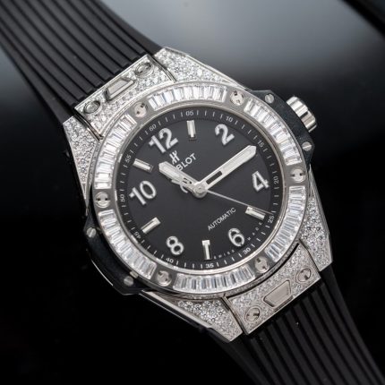 Hublot Replica Watch Big Bang One Click Black Dial Rubber Strap 39mm