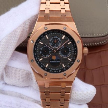 Replica Audemars Piguet JF Royal Oak 41mm 26574 RG Black Textured Dial A5134