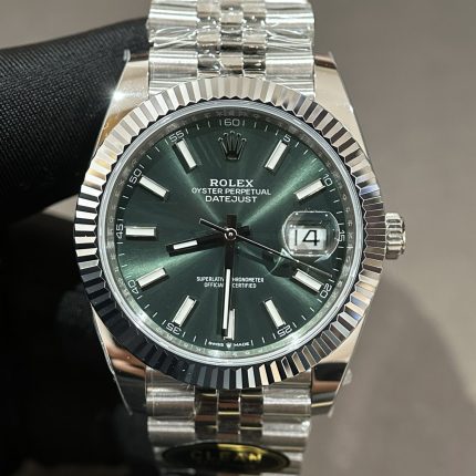 Rolex DateJust 126334 Green Dial Replica 1:1 Watch Factory Clean 41mm
