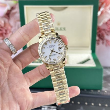 Rolex DateJust 278288 Replica Watch President Strap Diamond Bezel 31mm